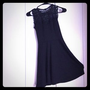 Black skater dress